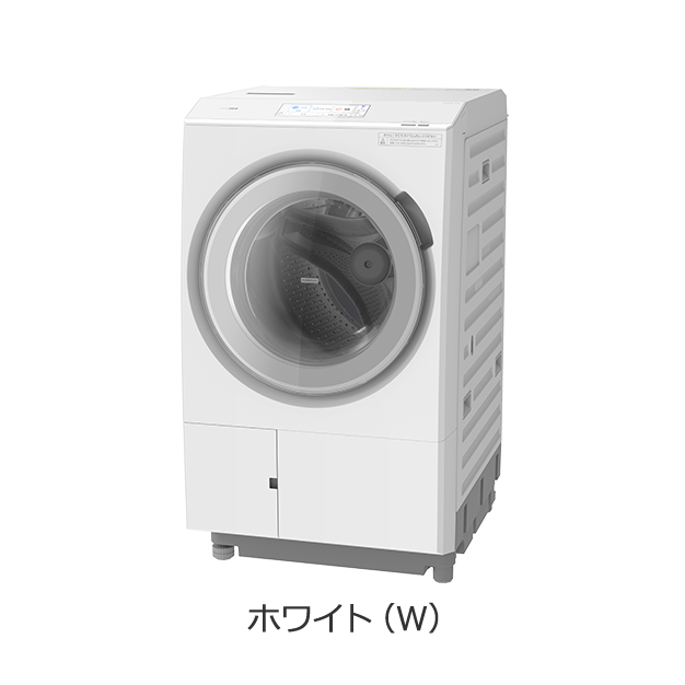 [５年延長保証付き]日立ドラム式洗濯乾燥機「らくメンテ」「らくはや風アイロン」「ヒートポンプ式」（洗濯容量13kg/乾燥容量7kg/左開き）  (BD-STX130JL-W)